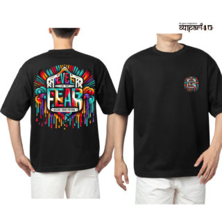 Black Oversized UrbanFlex Comfort Tee