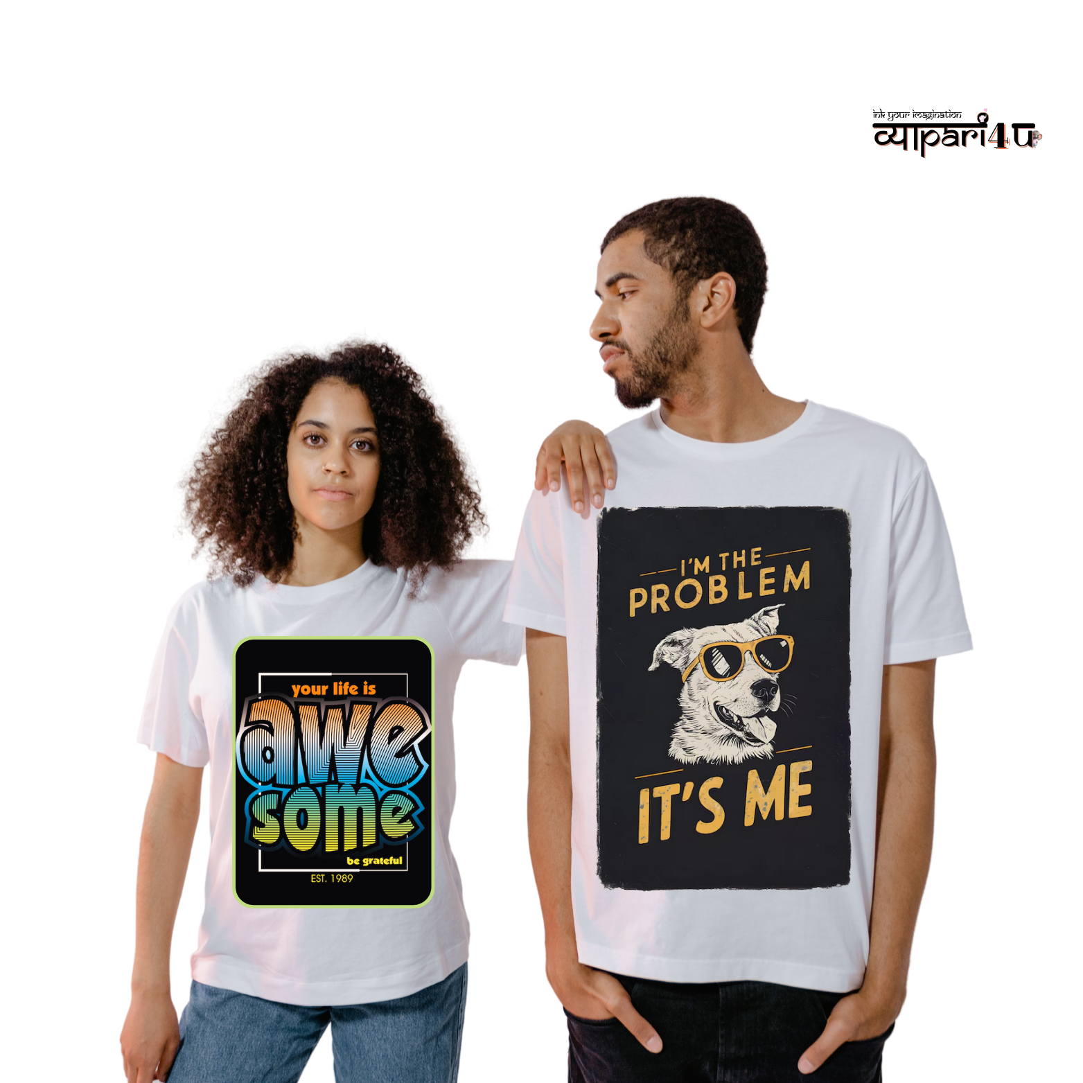 StreetZen Oversize White Couple T-Shirt