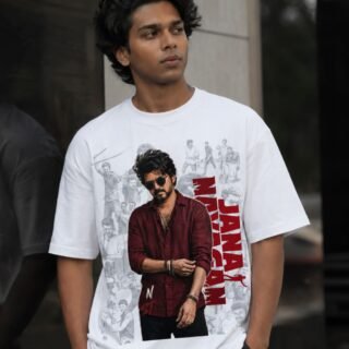 Thalapathy Vijay Jana Nayagan Tshirt - White